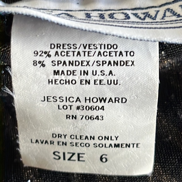 Jessica Howard sparkly wrap-style dress 6-8 - Picture 7 of 11